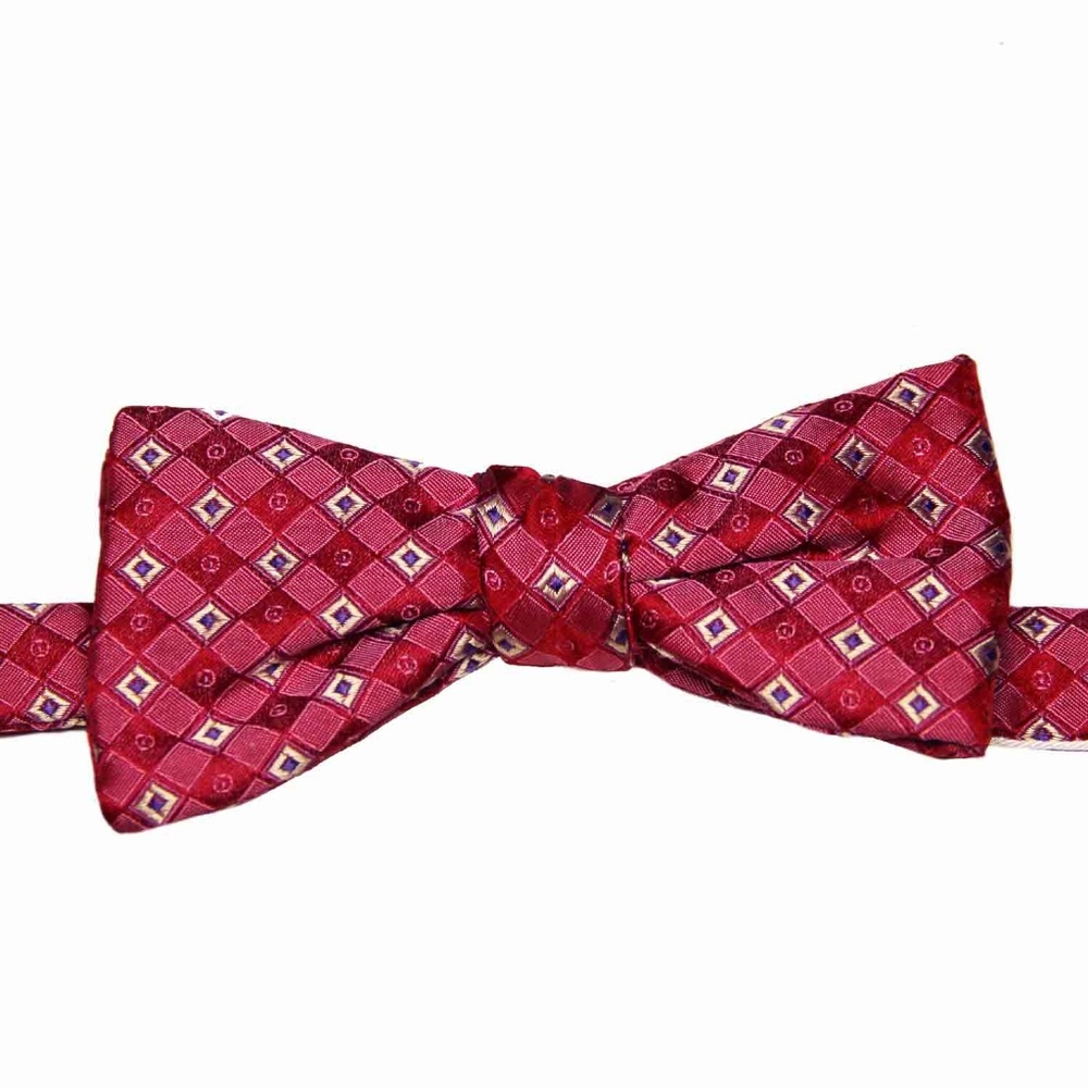 Penrose Silk Kite D Bow Tie Red White Blue Men's